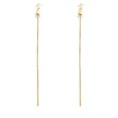 ysl long earrings.